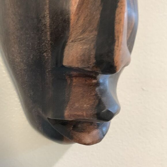 Hand Carved Wooden Senagalese Mask - Picture 8 of 17